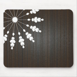 Floral design-Wooden BG Muismat