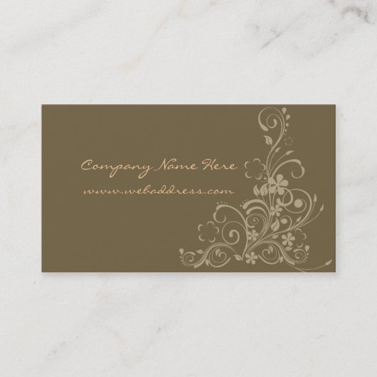 Floral Designer Visitekaartje (Voorkant)