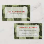 Floral Designers Carte de visite (Devant / Derrière)