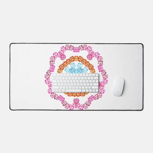 Floral Desk Mat (Keyboard & Muis)