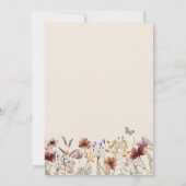 Floral Devinez La Carte Alimentaire Bébé (Dos)