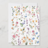 Floral Devinez le bon prix Baby shower carte de je (Dos)