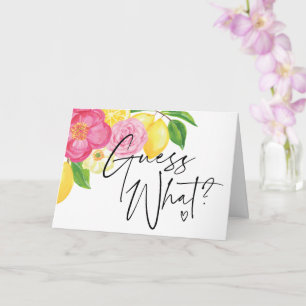 Floral Devinez quelle Faire-part de grossesse pour