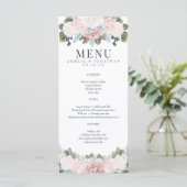 Floral d'hiver | Menu Mariage rustique (Debout devant)