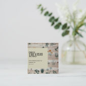  Floral Diagram Vierkante Visitekaartje (Staand voorkant)