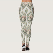 Floral Diamonds Pattern – Geometric Botanical  Leggings (Achterkant)