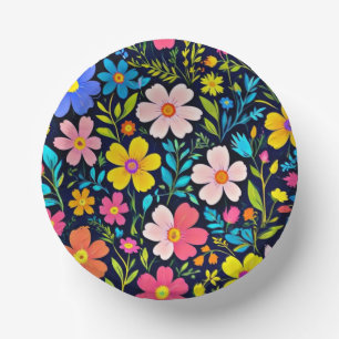 Floral Digitale Schilderij Bloemen Patroon-38875 Papieren Kommen