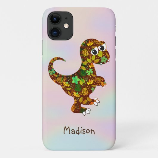 Floral Dinosaur Case-Mate iPhone Case (Achterkant)