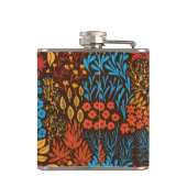 Floral doles donker heupfles (Achterkant)