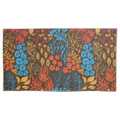 Floral doles donker kussensloop (Voorkant-Links)