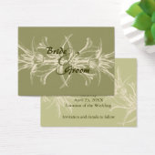 Floral d'olivier antique Sauvez la date (Bureau)