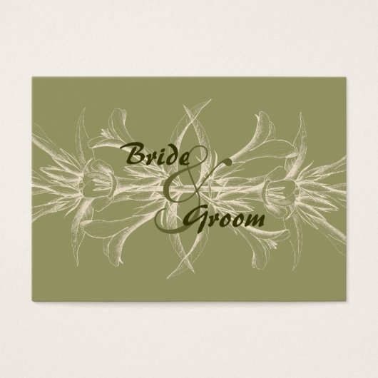 Floral d'olivier antique Sauvez la date (Devant)