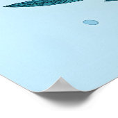 Floral Dolphin Poster (Hoek)