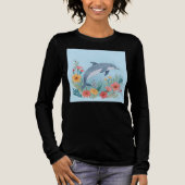 Floral Dolphin Tri-Blend Shirt (Voorkant)