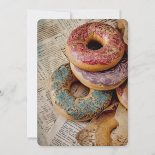 Floral Donut Feestdagenkaart