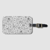 Floral Doodle Bagagelabel (Voorkant (horizontaal))