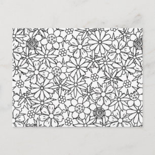 Floral Doodle Briefkaart