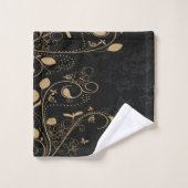 Floral doré (Gant de toilette)