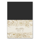 Floral doré | Cartes de Mariage crème et or (Par défaut)