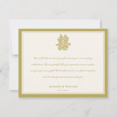 Floral Double Happiness Chinese Weddenschap Hartel Notitiekaartje (Voorkant)