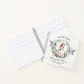 Floral Doves First Holly Communion Livre d'invité (Intérieur)