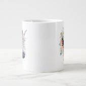 Floral Dprimed Unicorn Extra Grote Beker (Voorkant)