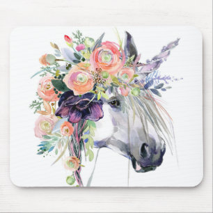 Floral Dprimed Unicorn Muismat