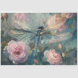 Floral Dragonfly Pastel ETHERISCHE grillig Tissuepapier