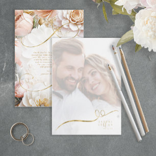 Floral Drama Mariage Modèle photo White ID1022