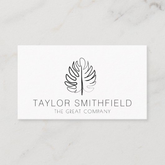 Floral Drawing  Visitekaartje (Voorkant)