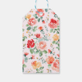 Floral Dream Baby Shower  Cadeaulabel (Achterkant)