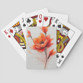 Floral Dream Design Elegante kunst Pokerkaarten