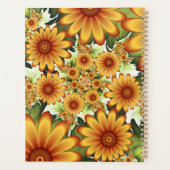 Floral Dream, Modern Abstracte Bloem Fractal Name Planner (Achterkant)