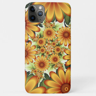 Floral Dream, Moderne Abstracte bloem Fractal Art iPhone 11 Pro Max Hoesje