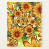 Floral Dream, Moderne Abstracte bloem Fractal Art Planner (Achterkant)