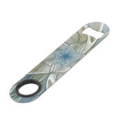 Floral Dream Motif Abstrait Blue Khaki Fractal (Devant angulaire)