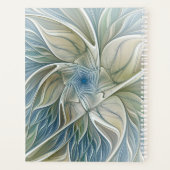 Floral Dream Pattern Abstract Blue Khaki Fractal (Dos)