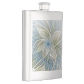 Floral Dream Pattern Abstract Blue Khaki Fractal Flacon (Rechts)