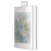 Floral Dream Pattern Abstract Blue Khaki Fractal Flacon (Links)