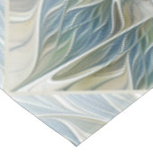Floral Dream Pattern Abstract Blue Khaki Fractal Tafelkleed (Gekanteld)