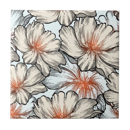 Floral Dreams #10 in Susiejayne Tegeltje (Voorkant)