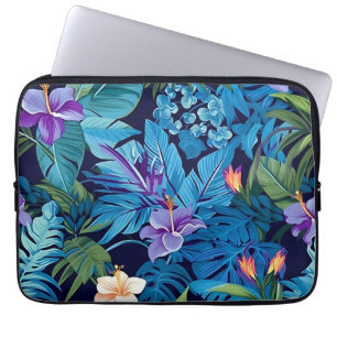 'Floral Dreams' - Tropisch bloemontwerp Laptop Sleeve
