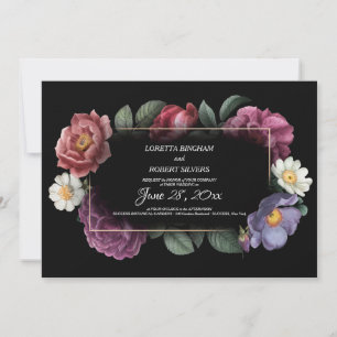 Floral Dreams Wedding Invitation Kaart