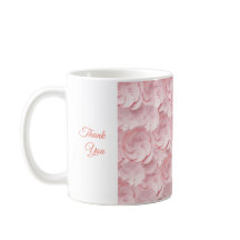 Floral Drinkware Dank u Mok Zacht Roze Kleur