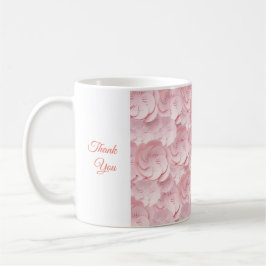 Floral Drinkware Dank u Mok Zacht Roze Kleur