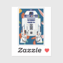 Floral Droid Sticker