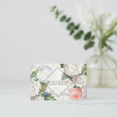 Floral - dubbelzijdig Visitekaartje (Staand voorkant)