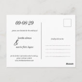 Floral Dusty Rose Enregistrer la date Invitation (Dos)