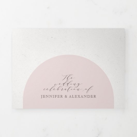 Floral Dusty Rose tout en un Mariage triple (Page de couverture)