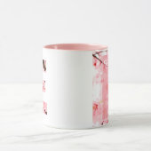 Floral E Initial Mug | Personalized Name & Traits (Centre)